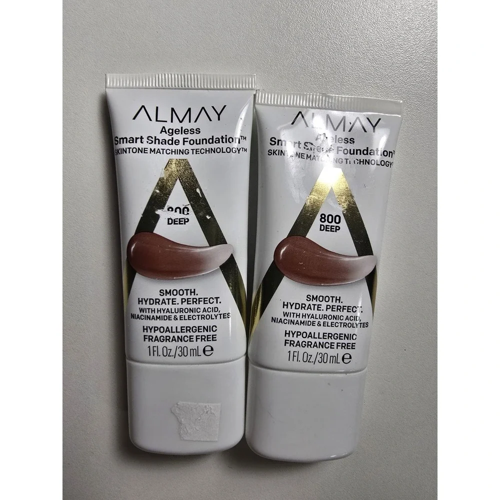 2 -‎ Almay 800 Deep Ageless Smart Shade Foundation 1fl oz 30ml Skintone Matching